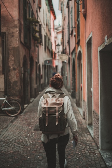 student traveling