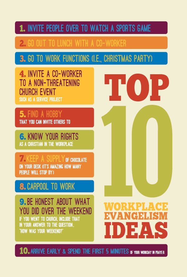 top 10 evangelism ideas for the workplace