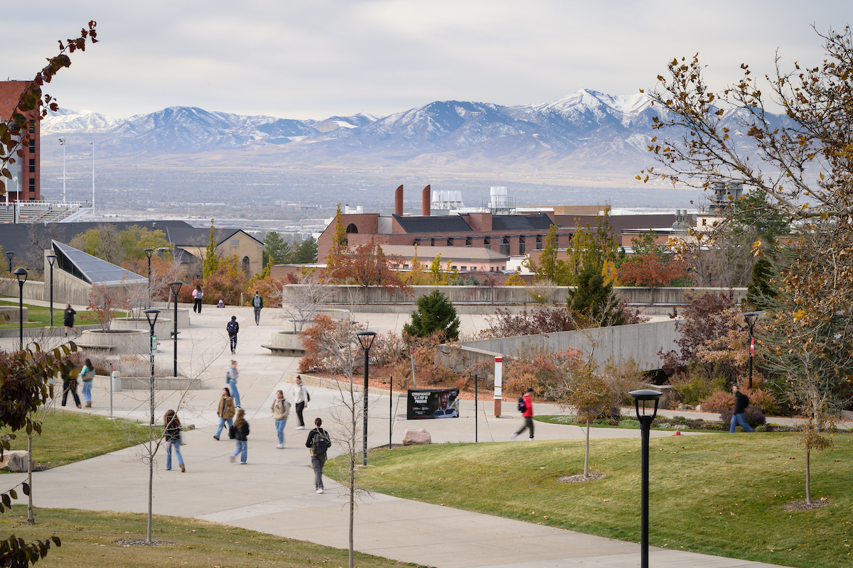 campus with mountain view