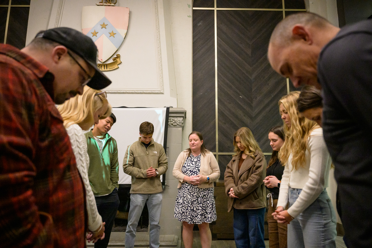 a group praying