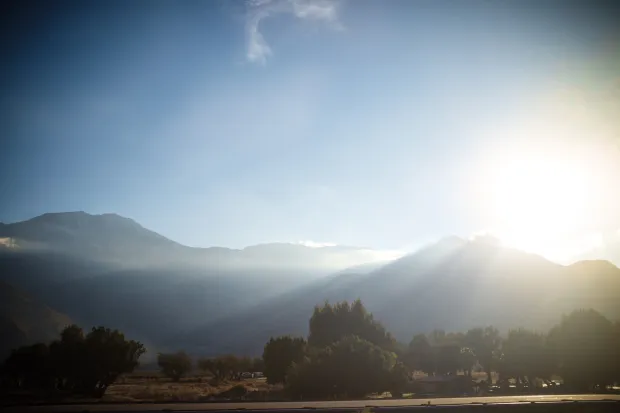Mountain sunrise 