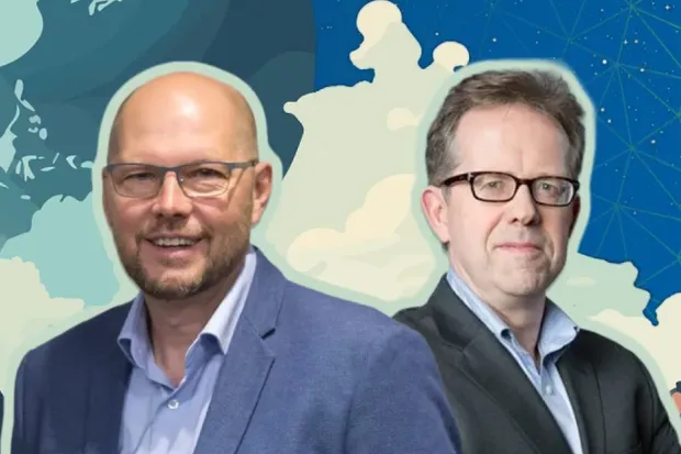 Mac and Roy smiling professional pose photo