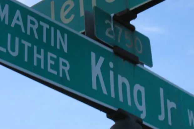 Street sign reading: Martin Luther King Jr. Way