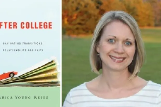 the cover of the book "After College" and a head shot of the author