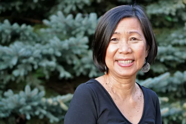 a close-up photo of the author, an Asian-American woman