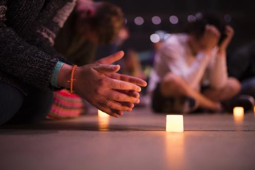 hands and light