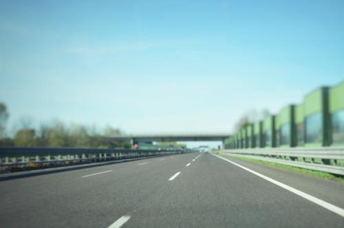 Closeup of highway pavement