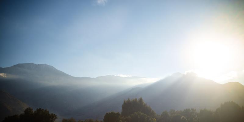 Mountain sunrise 