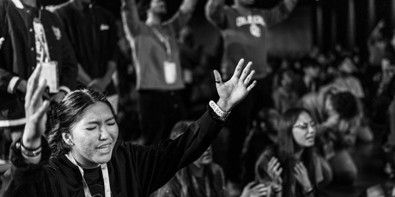 Students passionately crying out to God