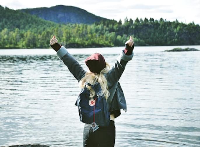 student traveling