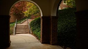 archway and stairway outside