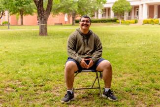 Avelino sitting down 