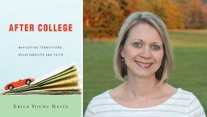 the cover of the book "After College" and a head shot of the author