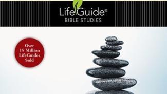 Book Cover with stones stacked on top of each other with "LifeGuide Bible Studies" written across it