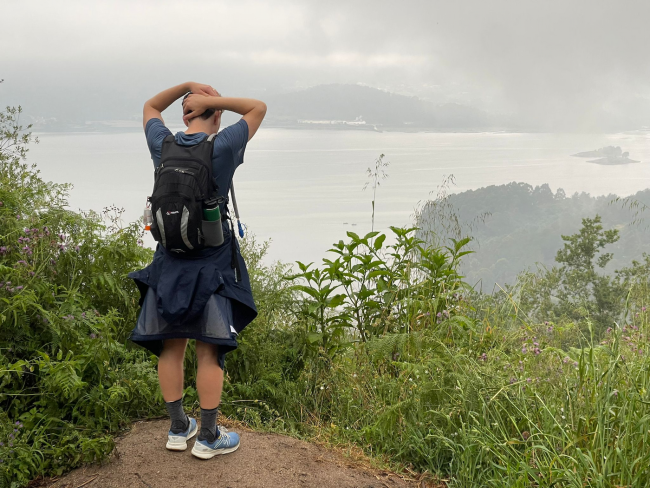 student traveling