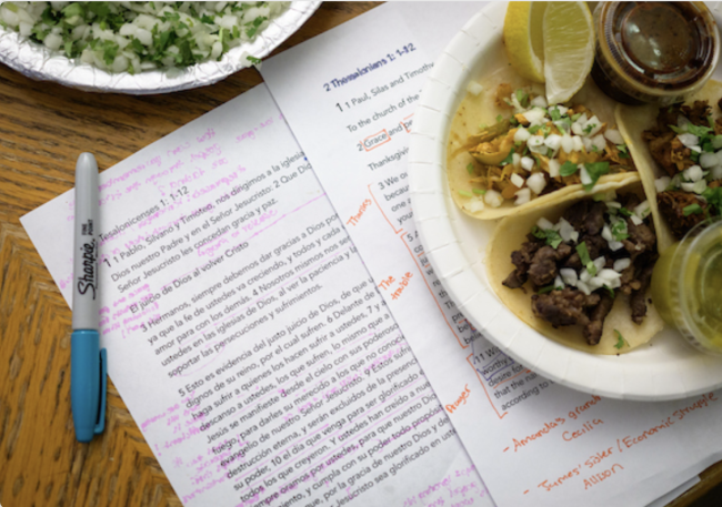 Bible study in Spanish