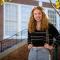 Female student standing on campus