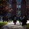 students on campus