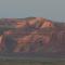 Landscape of cliffs at sunset