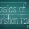 a chalkboard with "Basics of Christian Faith" written on it