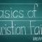 The words "Basics of Christian Faith: Heaven" written on green chalkboard