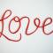 The word "Love" spelled out using Red Vines/Twizzlers