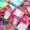 Pile of colorfully wrapped presents