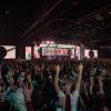 Students worshiping at Urbana 25