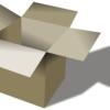 Empty cardboard box clipart