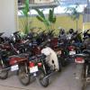 Garage full of motorcycles