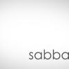 the word 'sabbath' written in lower case letters on a white background