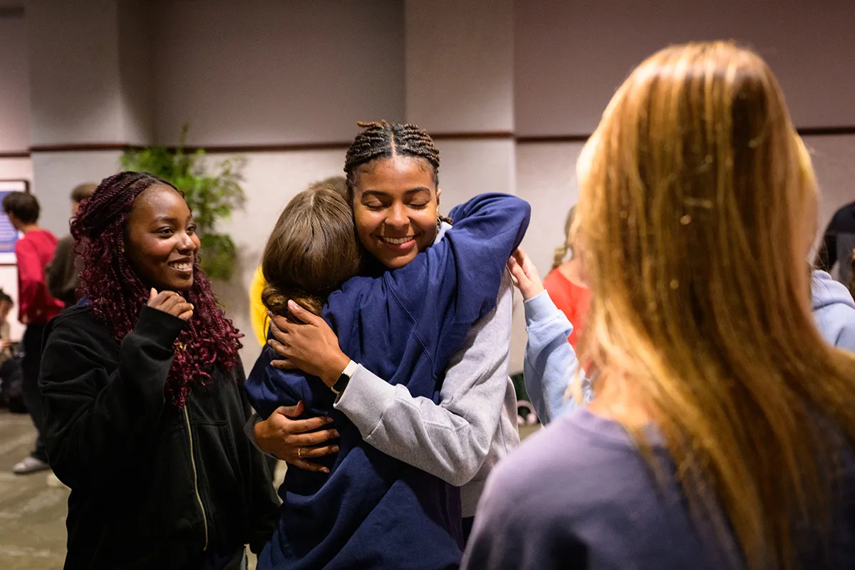 InterVarsity students hang out between classes at Virginia Commonwealth University.